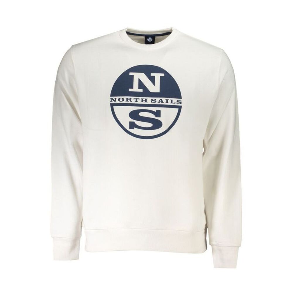 North Sails Bianco Cotton Men Men's Sweatshirt